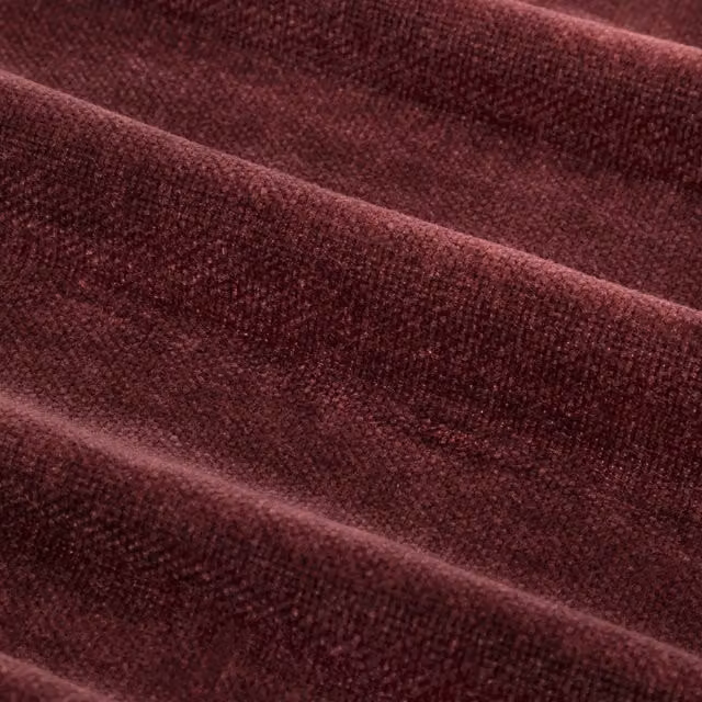 Make It A Home Heavy Chenille Velvet Room Darkening Eyelet Curtains, Red, W: 183 cm, H: 229 cm