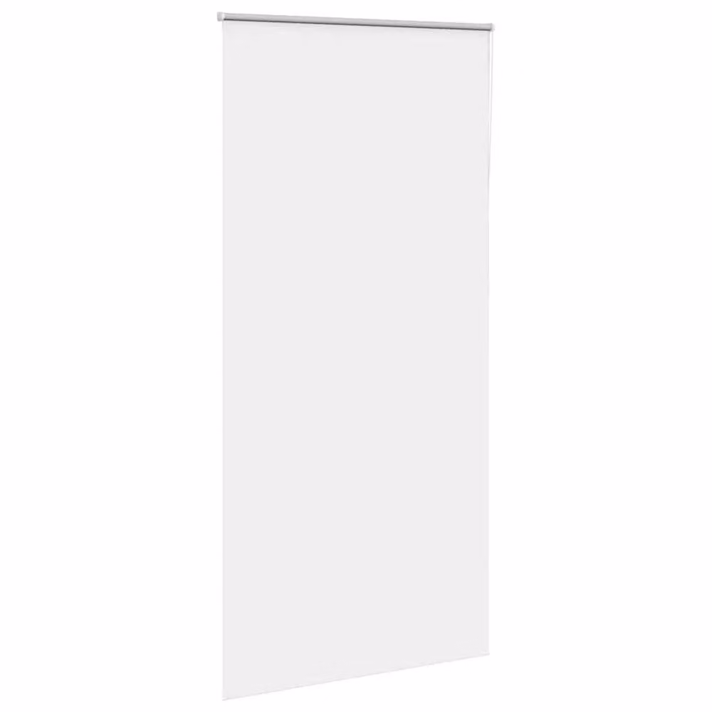 Berkfield Home White Blackout Roller Blind, Thermal Insulating Polyester Fabric, W: 100 cm, H: 230 cm