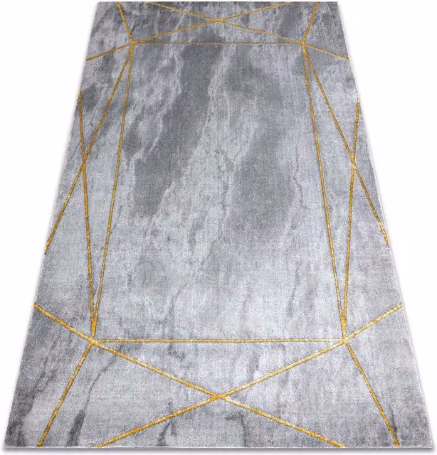 RugsX Emerald Grey Geometric Rectangular Rug, W: 160 cm, L: 220 cm
