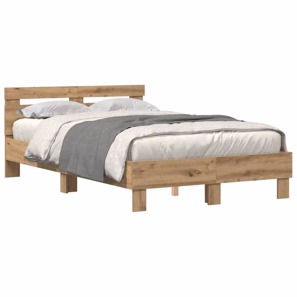 Berkfield Home Artisan Oak Bed Frame in Beige – 3