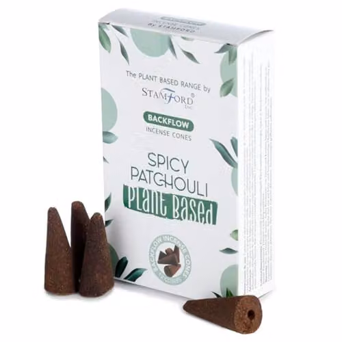 Ancient Wisdom Patchouli Epic Natural Plant Based Incense Cones, Multicoloured, 6 Pack