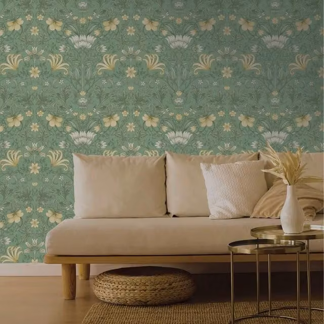 Holden Botanical Garden Wallpaper in Green
