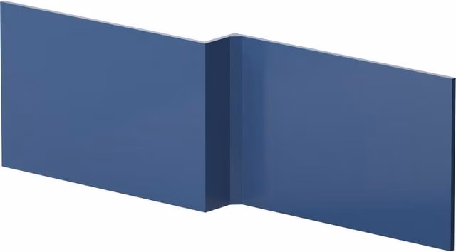 Balterley L Shape Square Reversible Bath Front Panel in Satin Blue, 1700mm – 1
