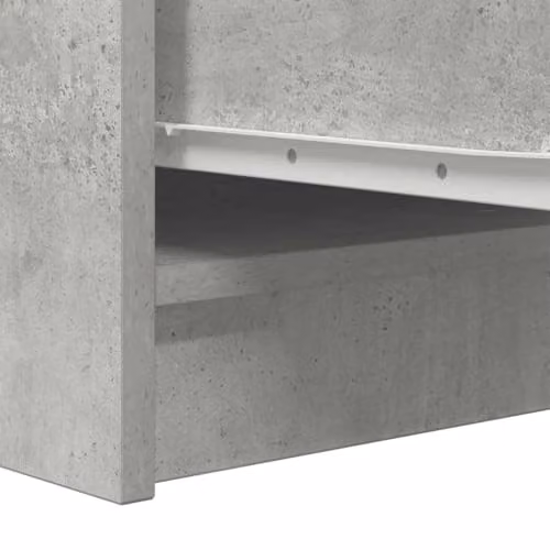 vidaXL Modern Sideboard in Concrete Grey, Engineered Wood, W/D/H: 29.5 x 34 x 76 cm – 2