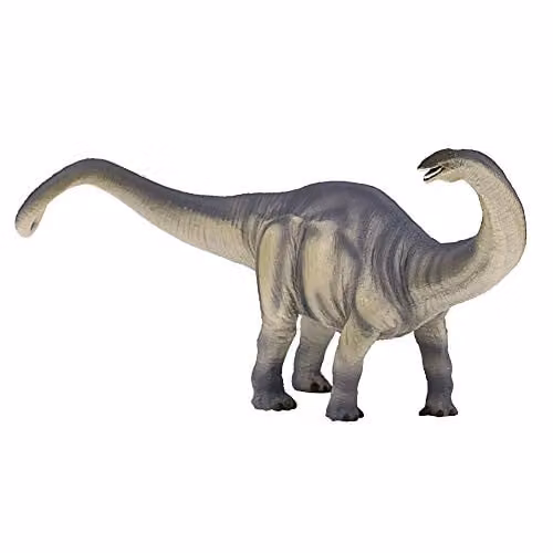 MOJO Deluxe Brontosaurus Prehistoric Dinosaur Model Toy Figure, Grey, Prehistoric Life Collection