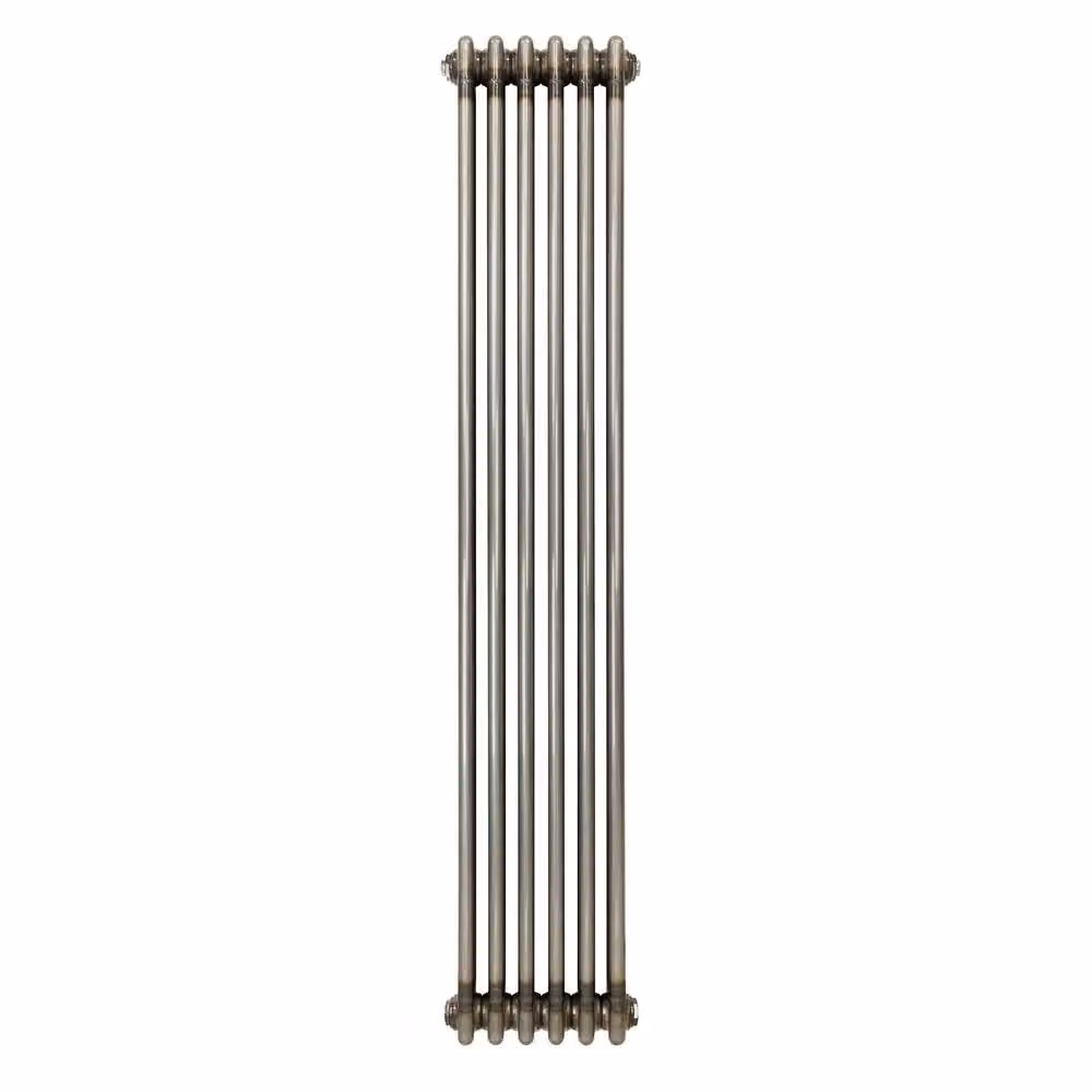 Monstershop Traditional 3 Column Radiator in Silver Raw Metal, H 150 cm x W 29 cm – 2