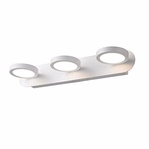 Netlighting Modern LED Wall Lamp in White with Warm White 3000K Light and 945lm Output
