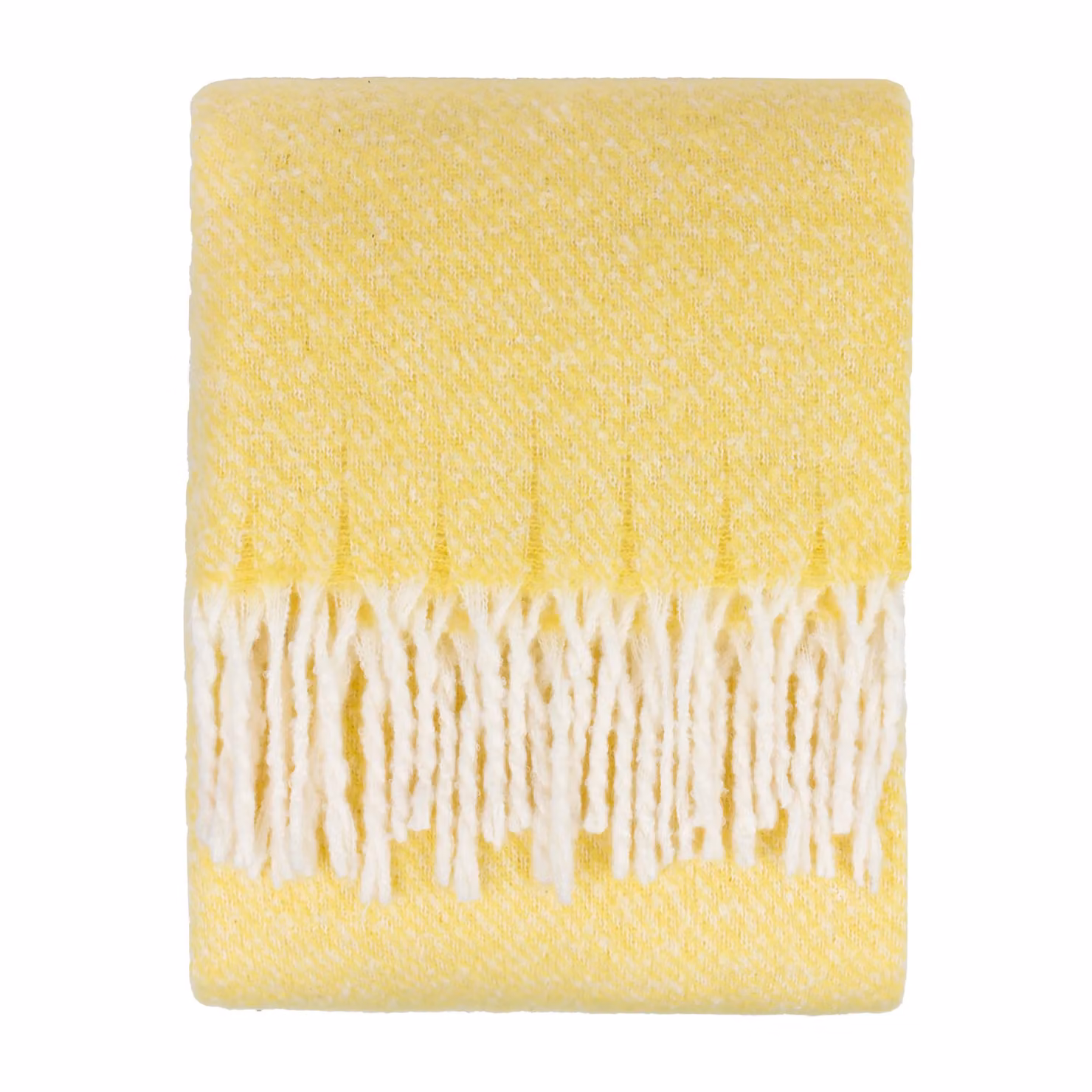 Wylder Nature Isla Woven Tasselled Throw in Yellow, W/D/H: 130 x 180 cm – 2