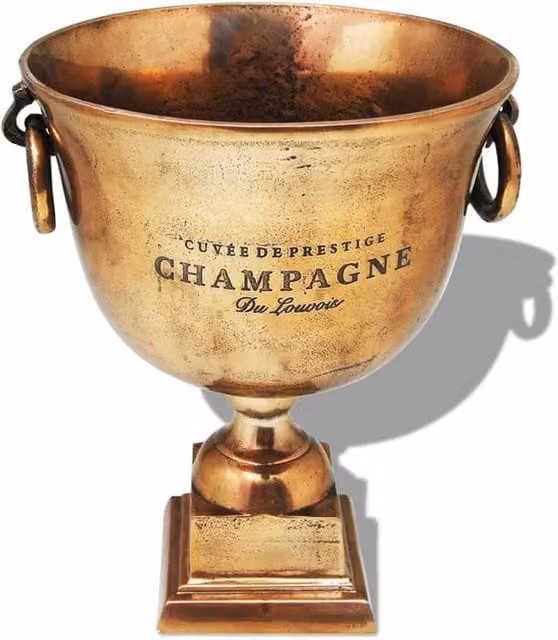 Berkfield Home Trophy Cup Champagne Cooler in Copper Brown – 1