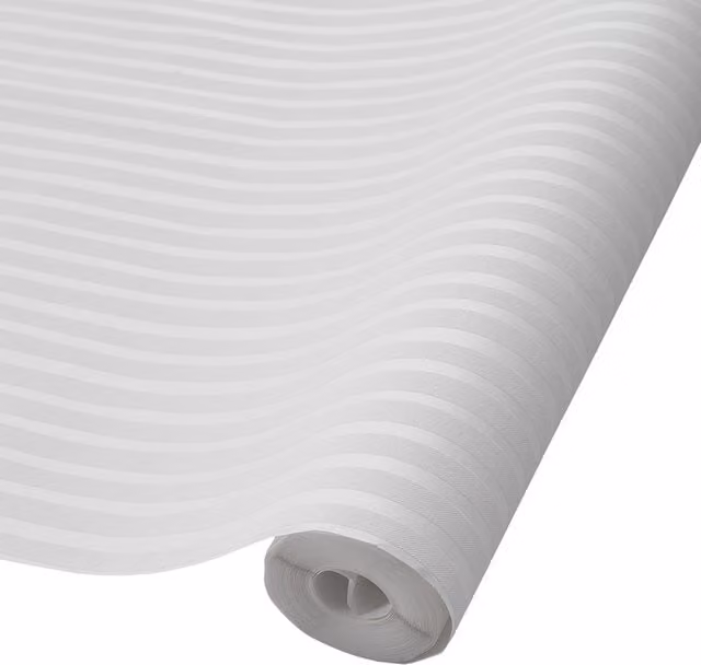Livingandhome White Modern Abstract Striped Flocked Wallpaper