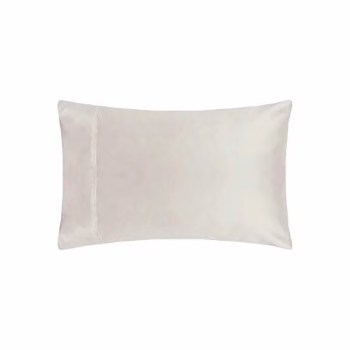 Belledorm Egyptian Cotton 200 Thread Count Percale Housewife Pillowcase Pair in Pink, W: 76 cm, D: 51 cm