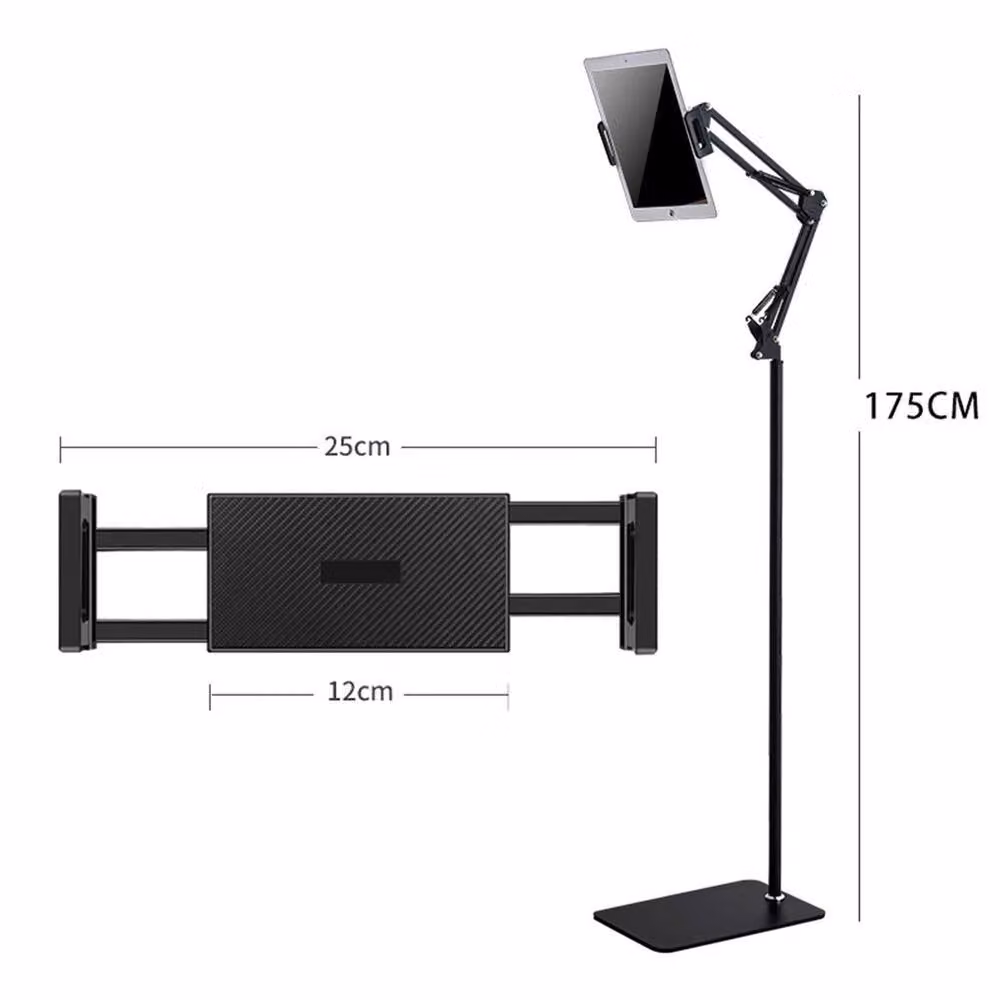 VOGREX Universal Floor Stand Tripod Phone and Tablet Mount, Black – 2