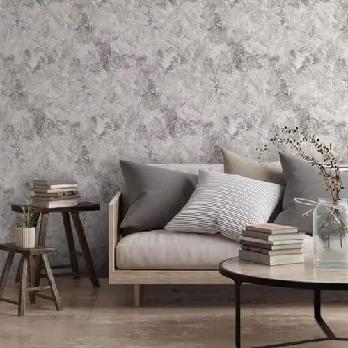 Muriva Perico Stone Grey Abstract Wallpaper Roll – 2