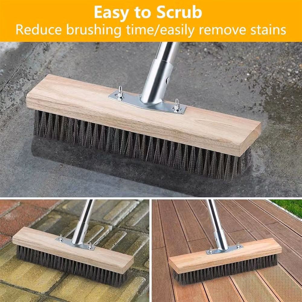 Ventryn Heavy Duty Steel Wire Broom Brush with 160 cm Long Handle – 3