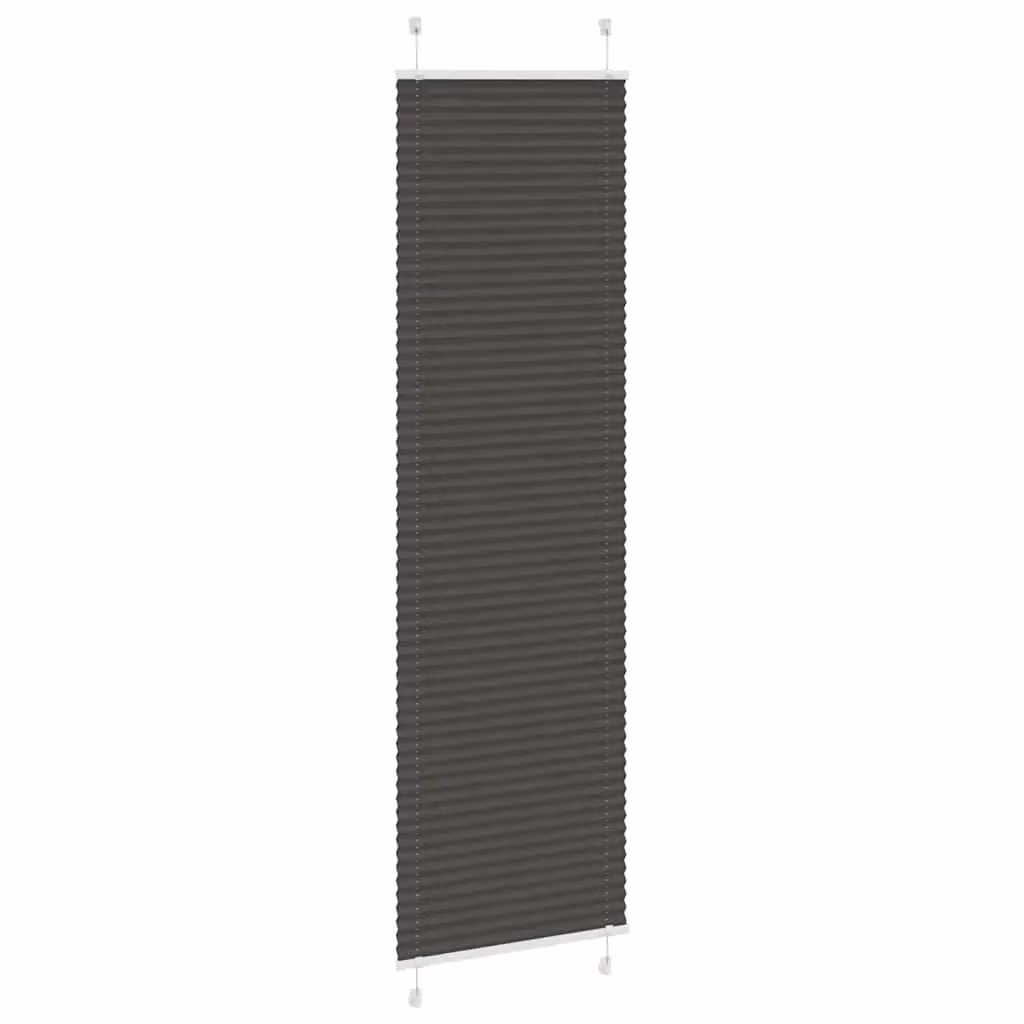 Berkfield Home Single Pleat Black Polyester Semi-Transparent Corded Blind W: 60 cm, H: 200 cm – 2
