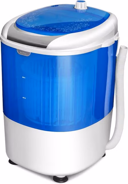 Costway Mini Single Tube Top Loader Washing Machine and Spin Dryer in Blue – 1