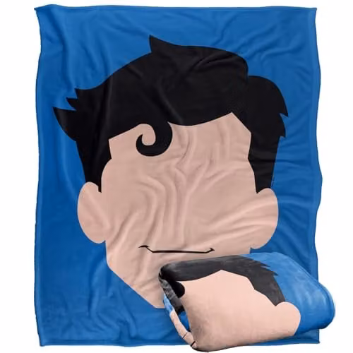 Warner Bros. Superman Face Silky Touch Super Soft Fleece Throw Blanket, Multicolour, W: 152 cm, D: 127 cm – 1