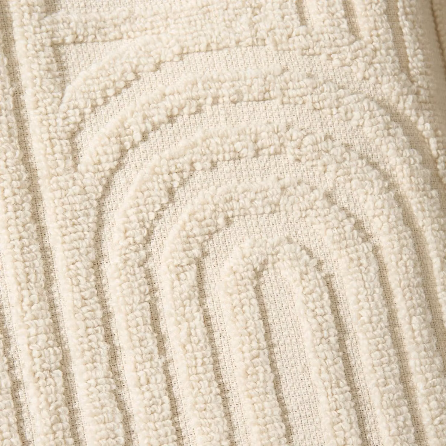OHS Arch Jacquard Cotton Bath Hand Towel in Beige – 2