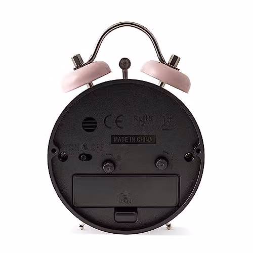 Acctim Shefford Analogue Quartz Tabletop Alarm Clock in Pink – 2