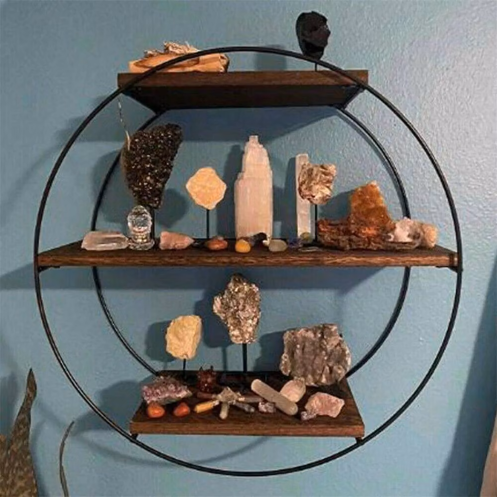 EONLION 3 Layer Floating Wall Shelves in Brown, Width: 100 cm – 3