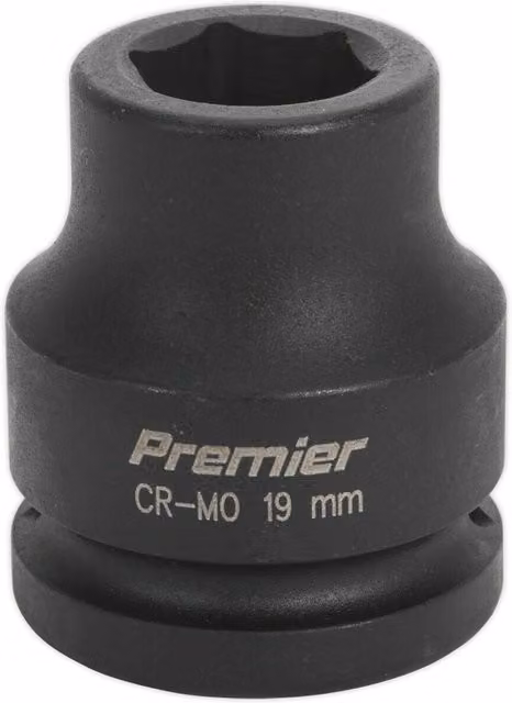 Loops 19mm Forged Impact Socket 3/4 Inch Sq Drive Chromoly Impact Wrench Socket Black