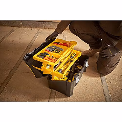 Stanley STST83397-1 Plastic Cantilever Toolbox, Grey, W: 49.1 cm, D: 34.8 cm, H: 25.0 cm – 7