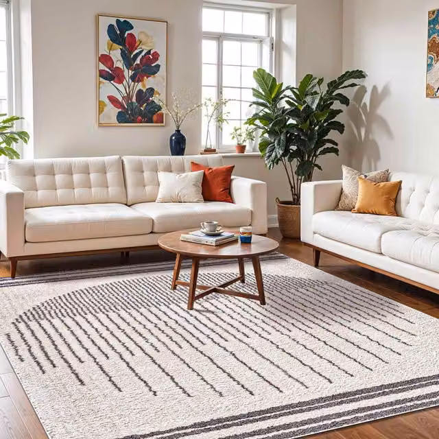 Livabliss Fossay Shag Washable High Pile Rectangular Rug in Anthracite Grey, W/D/H: 120 x 170 cm