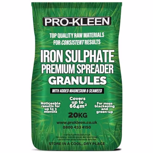 ProKleen Iron Sulphate Spreader Granules for Lawn, 20kg – 3