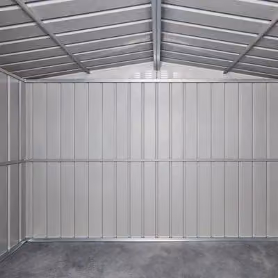 Globel Green Metal Garden Storage Shed with Apex Roof, Sliding Double Doors and Air Vents, W/D/H: 305 x 183 x 198 cm – 2