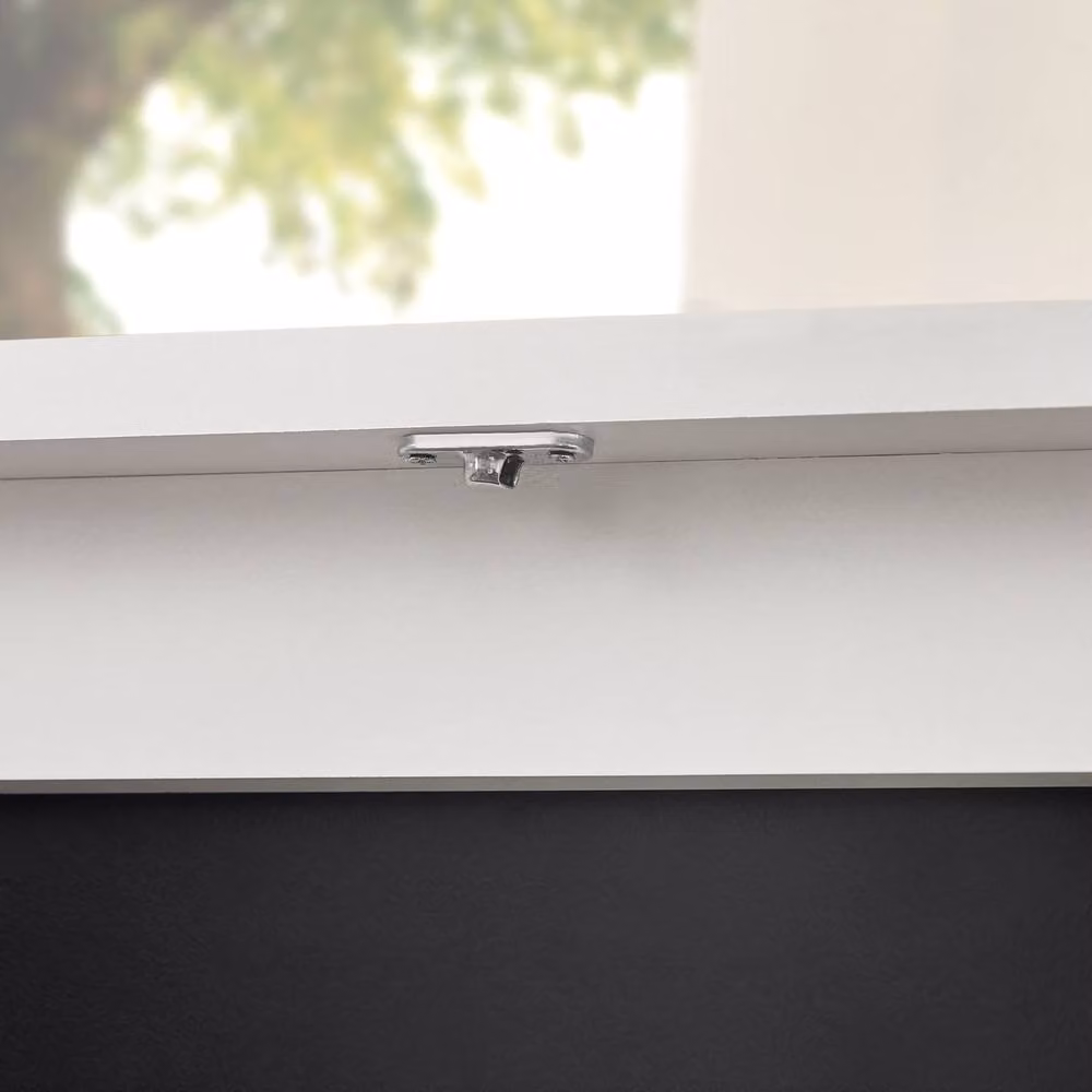SoBuy Wall-Mounted Folding Table with Chalkboard Front in White – 6