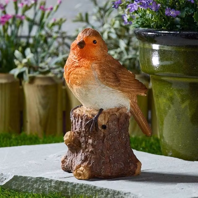 Marco Paul Solar Singing Robin Multicolour Garden Ornament – 1