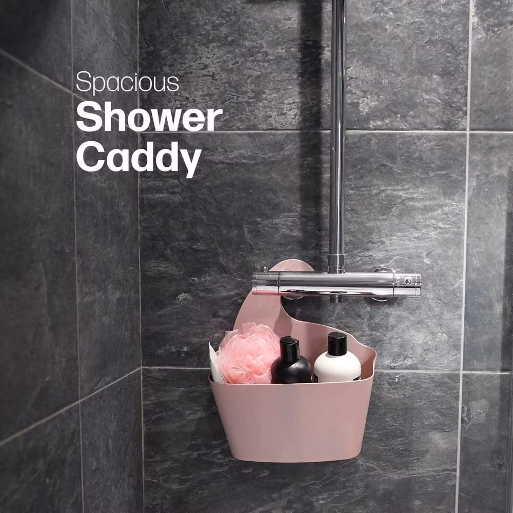 SPETLEK Pink Self-Draining Bathroom Storage Caddy Basket – 2