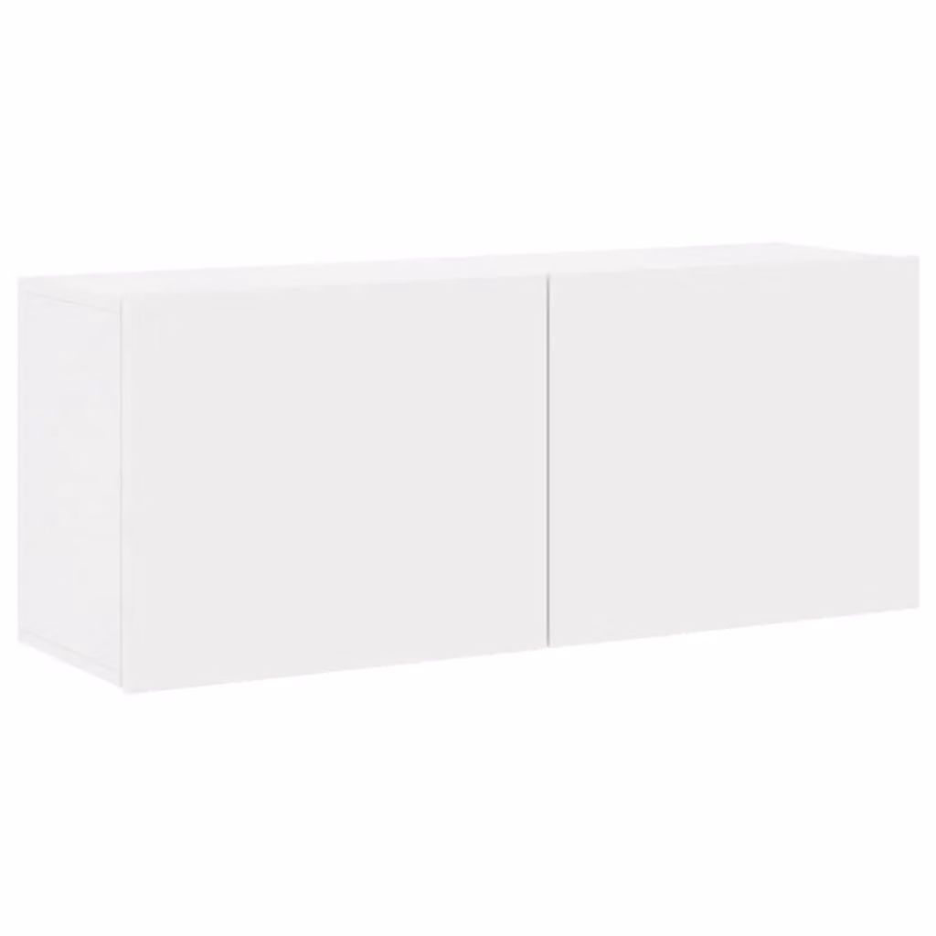 Berkfield Home Wall-mounted TV Cabinet in White, W/D/H: 100 x 30 x 41 cm – 2