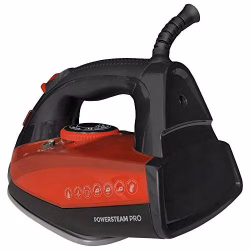 Igenix PowerSteam Vertical Steam Iron with Auto Shut-Off and Anti-Calc Function, Red/Black – 5