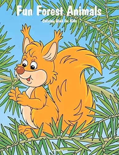 Fun Forest Animals Colouring Book for Kids by Independently Published, Multicolour