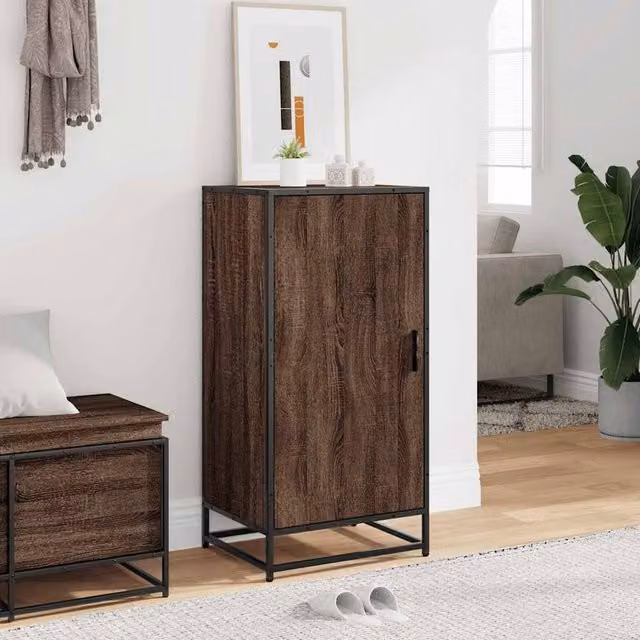 Berkfield Home Brown Oak Shoe Rack, W/D/H: 48 x 38 x 97.5 cm – 1
