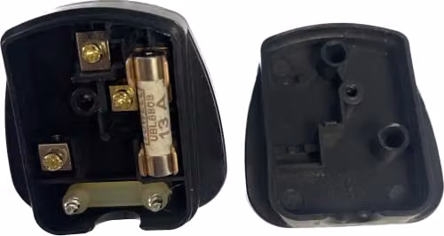 ShaniTech Pack of 4 Fused 13A UK Mains Plugs, Black – 3