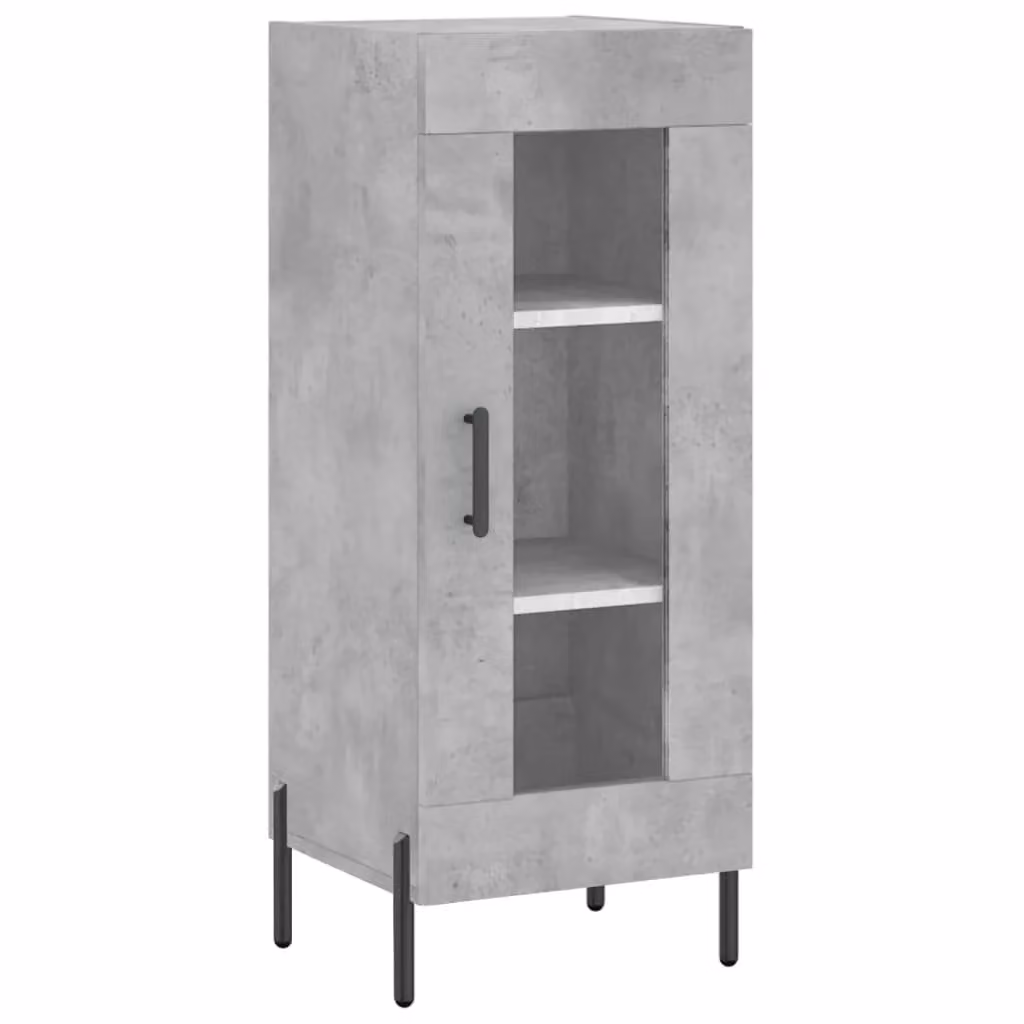 Berkfield Home Sideboard in Concrete Grey, W/D/H: 34.5 x 34.5 x 90 cm – 2