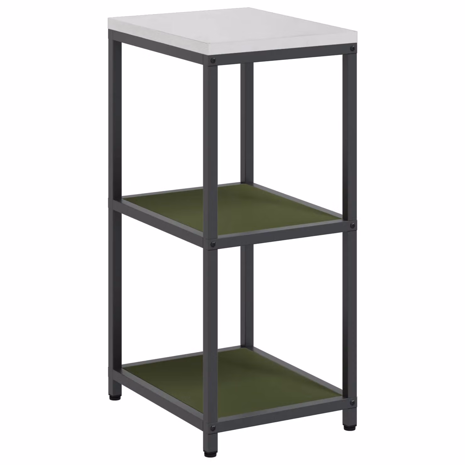 Berkfield Home Kitchen Storage Shelf in Matt Olive Green Steel – 1