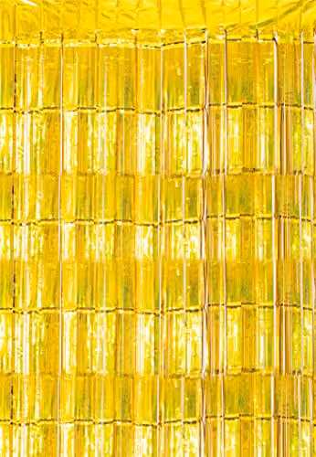 Netagon Shimmer Tinsel Curtain Gold W: 100 cm, H: 250 cm – 1