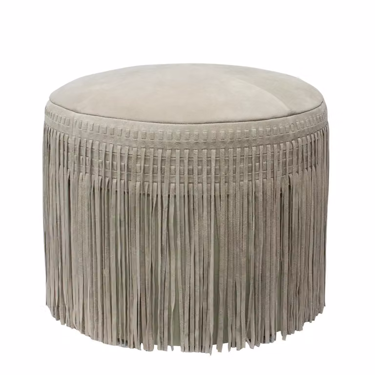 Dome Deco FELIX Stool S in Beige Upholstered Fabric