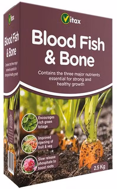 Vitax Blood Fish and Bone Organic Slow Release General Purpose Plant Tonic, 2.5 kg – 5