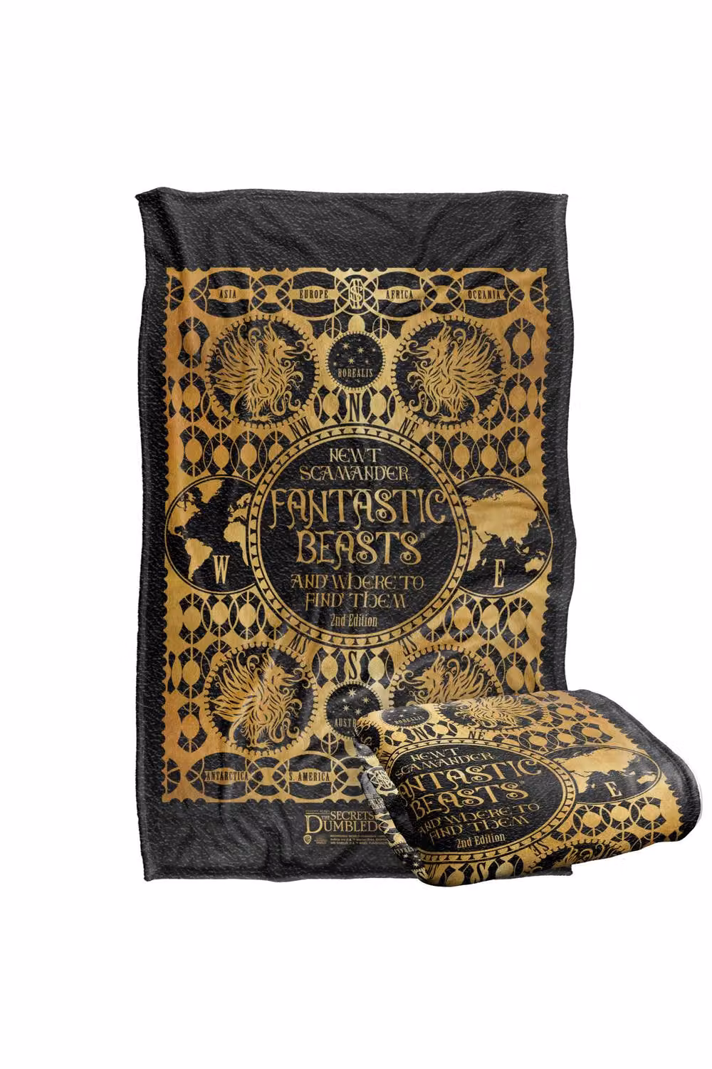 LOGOVISION Fantastic Beasts The Secrets Of Dumbledore Super Soft Silky Touch Throw Blanket, Multicolour, W: 91 cm, D: 147 cm – 7