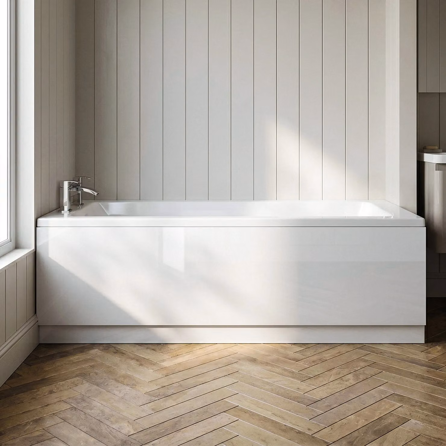 Balterley White MDF Bath Front Panel and Plinth – 2