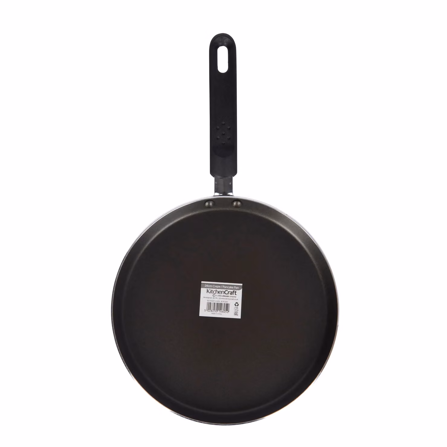 KitchenCraft Non-Stick Aluminium Crepe and Pancake Pan, 24 cm, Black or Grey – 2