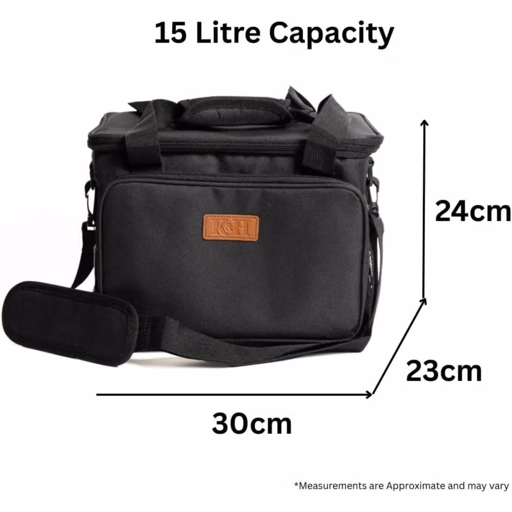 Kingsley & Harper 15L Insulated Leakproof Cool Bag in Black – 2