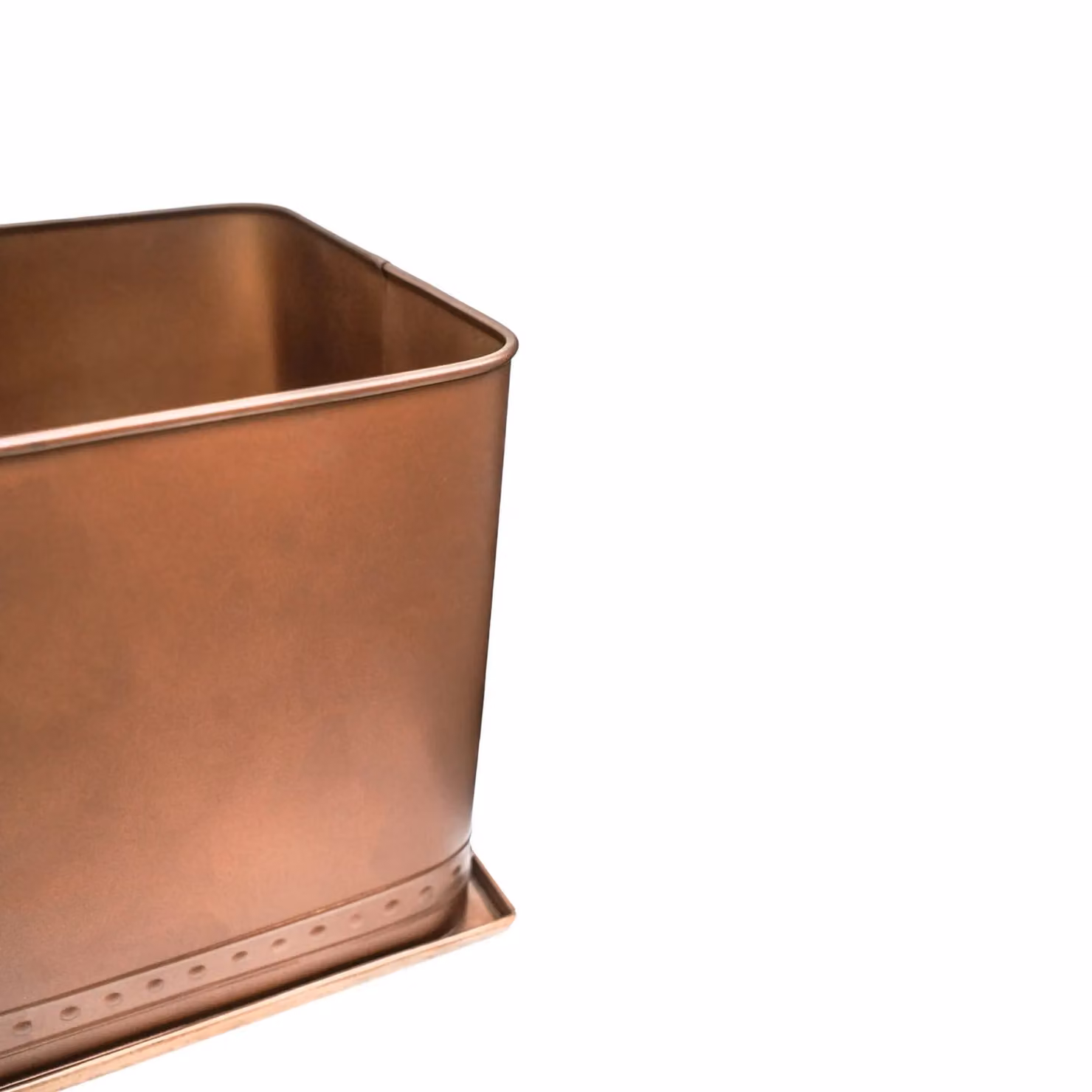 Royal Botanic Gardens Kew Regency Outdoor Planter in Aged Copper Bronze Galvanised Steel, Diameter: 62 cm – 3