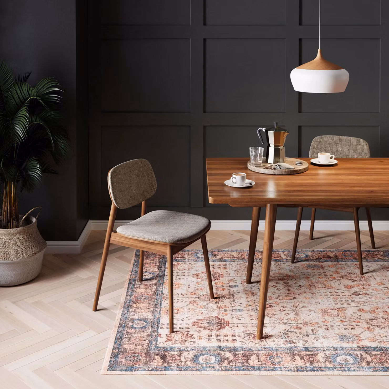 Kukoon Large Abstract Area Rug in Beige and Sand, Washable and Non-Slip, W: 240 cm, D: 330 cm – 2