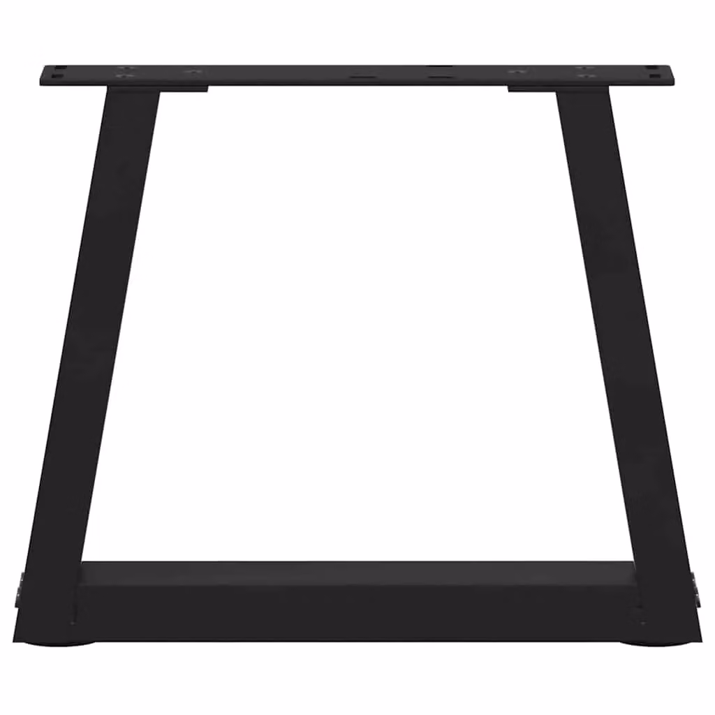 Berkfield Home V-Shape Dining Table Legs, 2 Piece Set, Black Steel – 4