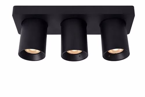 Lucide Nigel Dimmable LED Ceiling Spotlight in Black with GU10 Fitting